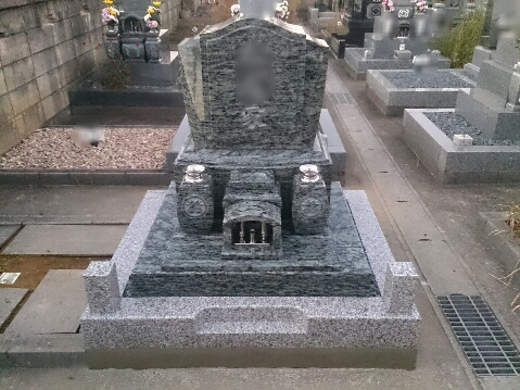 大垣市で新しい洋型墓石の建立