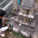 羽島郡笠松町 盛泉寺で墓石リフォーム工事