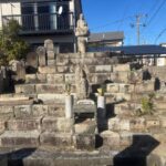 桑名市佛眼院永代供養墓工事④無縁塚解体