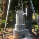 大垣市安楽寺　お墓リフォーム　②墓石設置