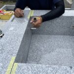 桑名市佛眼院　永代供養墓工事　㊳合祀塔設置