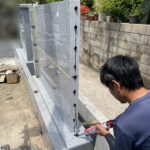 桑名市佛眼院　永代供養墓工事　㊵霊標設置