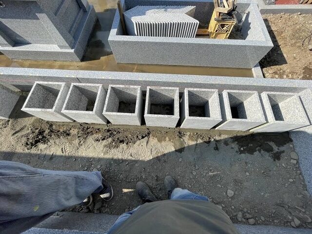 桑名市佛眼院　永代供養墓工事　㊷個別墓納骨室設置