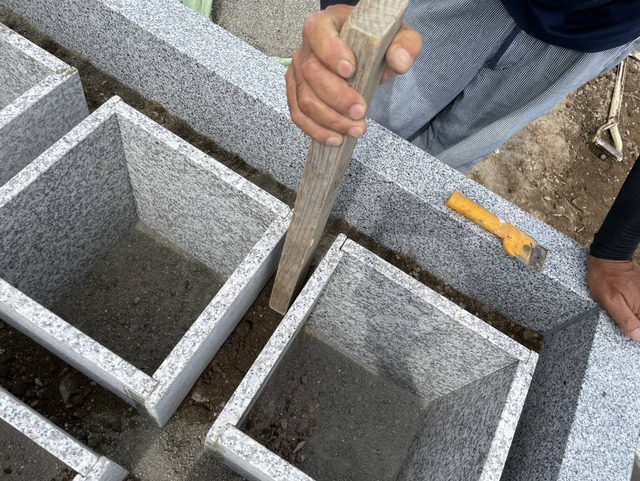 桑名市佛眼院　永代供養墓工事　㊸個別墓納骨室設置