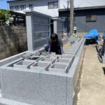 桑名市佛眼院　永代供養墓工事　㊸個別墓納骨室設置