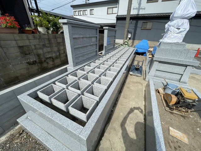 桑名市佛眼院　永代供養墓工事　㊸個別墓納骨室設置