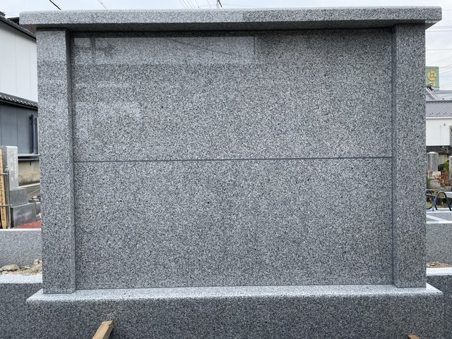 桑名市佛眼院　永代供養墓工事　㊵霊標設置