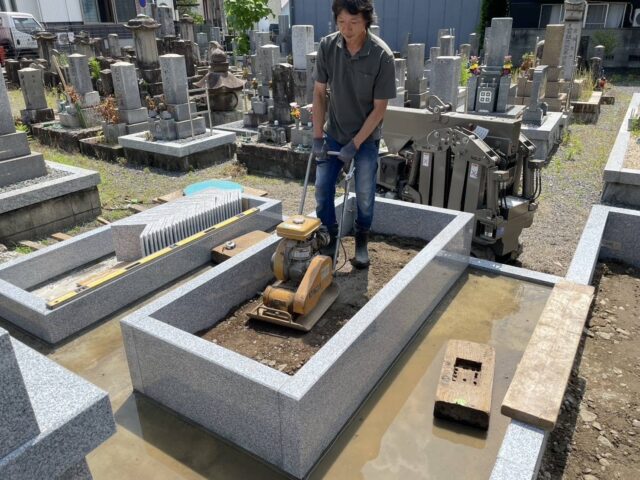 桑名市佛眼院 永代供養墓工事 ㊶個別墓納骨室設置