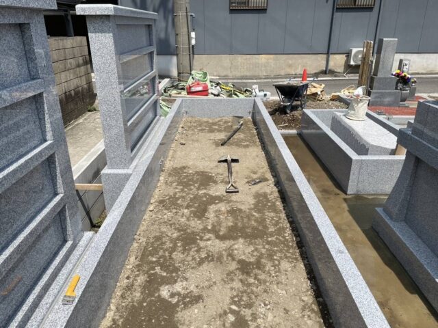 桑名市佛眼院 永代供養墓工事 ㊶個別墓納骨室設置